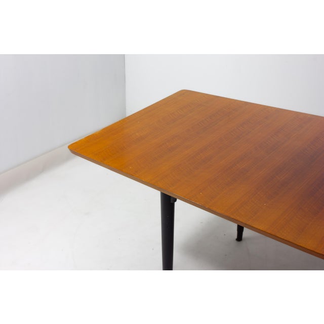 Mid-Century Modern Rounded Dining Table, 1960s For Sale - Image 6 of 9