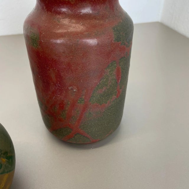 Ceramic Studio Pottery Vases from Elmar & Elke Kubicek, Germany, 1970s, Set of 3 For Sale - Image 15 of 18