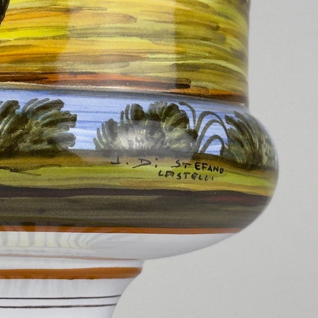 Mid-Century Modern Vintage Vase with Lid by Lorenzo Di Stefano, Italy, 1990s For Sale - Image 3 of 18
