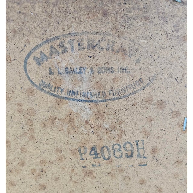 Mastercraft Early American Style Stained Solid Pine Two-Drawer Side Cabinet For Sale - Image 10 of 10