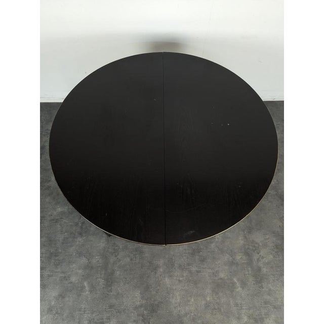 Modern Black-Stained Oak Table For Sale - Image 9 of 11