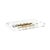 Illustration Leopard Seeing Double White Acrylic Rectangle Decorative Tray, Medium For Sale - Image 3 of 9