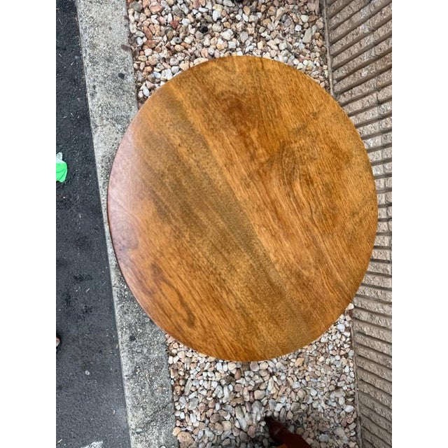 Brown Antique Art Nouvelle Style 2 Tier Side Table For Sale - Image 8 of 12