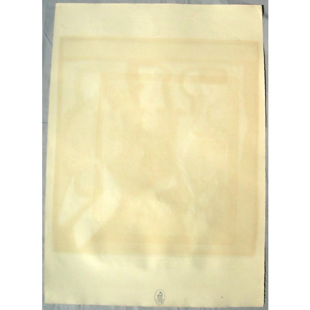 Walter Becker, 3 Women in a Train Compartment, 1950s, Lithograph For Sale - Image 14 of 15