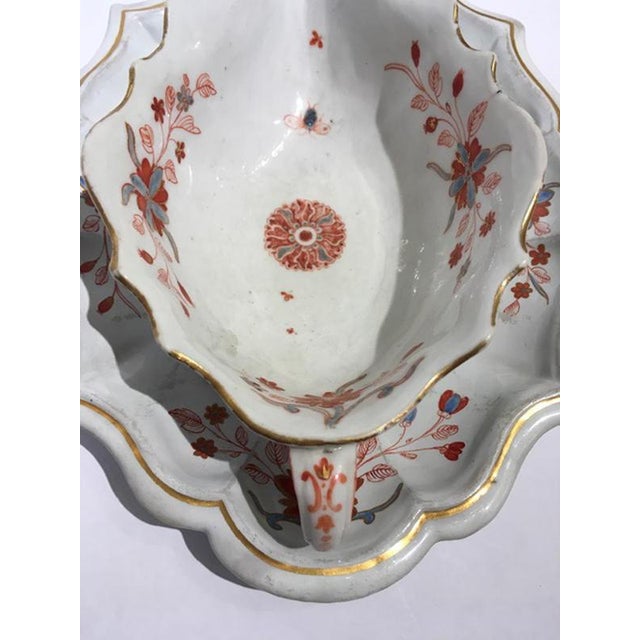 Porcelain Sauce Terrin with Floral Decor by Richard Ginori, Italy, 18th Century For Sale - Image 16 of 18