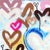 Textile Innocent Heart Kisses - Original Colorful Pop Art Mixed Media Painting With Hearts on Canvas by Amber Goldhammer For Sale - Image 7 of 9