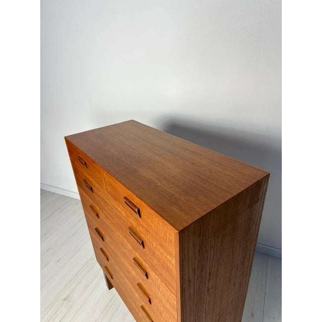 Large Vintage Danish Teak Chest of Drawers by Holger Jensen for FDB Møbler, 1960s For Sale - Image 5 of 9