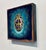 Contemporary Space Beetle 02 by Stacy D'Aguiar | Acrylic on wood Illustration of a beetle against a cosmic background For Sale - Image 3 of 5