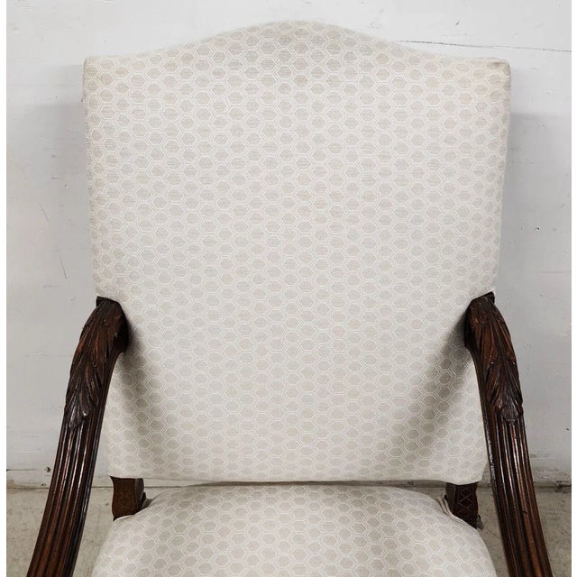 Late 19th Century Antique Louis XIV French Armchair Hand Carved For Sale - Image 5 of 13