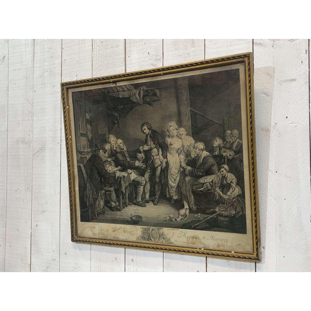 Beige Greuze, The Village Bridal Woman, 1800s, Engraving on Paper For Sale - Image 8 of 11