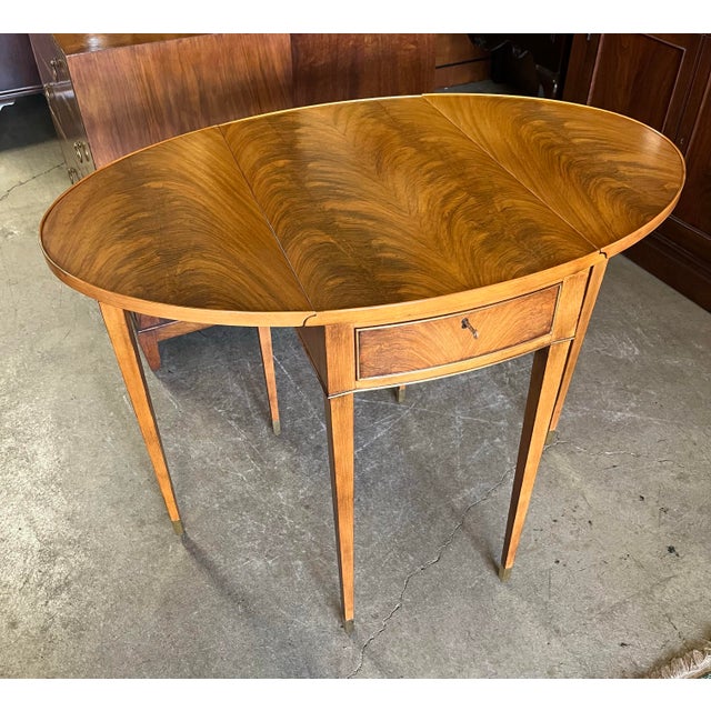 Late 20th Century Drop Leaf Side Table by Bollier & Company by Decca For Sale - Image 6 of 12