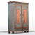 Rustic Farmhouse Folk Art Painted Bridal Cabinet, 1806 For Sale - Image 12 of 15