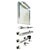 Art Deco Chrome Bathroom Mirror with Accessories from E.P. Milano, 1930s, Set of 8 For Sale - Image 4 of 6
