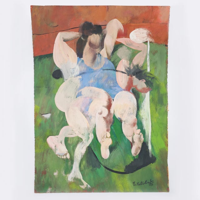 A Game for Two Serge Hollerbach, c. 1970 A Game for Two is emblematic of Serge Hollerbach’s figurative–expressionist...