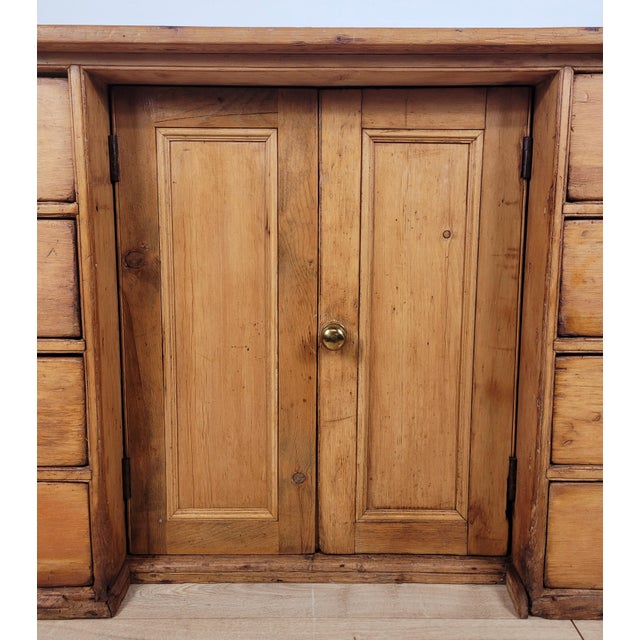19th Century Victorian Sideboard in Pine with Drawers, 1890 For Sale - Image 5 of 18