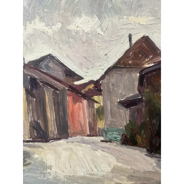 Philippe Zysset, En gare de Satigny, Genève, Oil on Canvas, Framed For Sale - Image 8 of 13