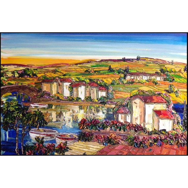 "Untitled" framed #ADL010208-02 Original Acrylic on Canvas by Maya Eventov Hand Signed by the Artist museum mounted,...