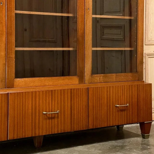 Mid-Century Mahogany Bookcase by De Coene of Courtrai For Sale - Image 10 of 13
