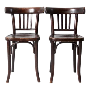 Antique Thonet Bistro Chairs Pair