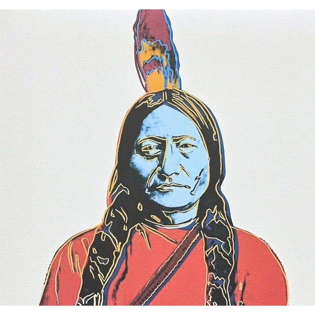 After Andy Warhol, Sitting Bull Red, 1980s, Print For Sale - Image 6 of 6