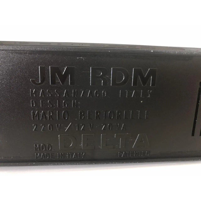 Black Delta and Disco Table Lamps by Mario Bertorelle for JM RDM, 1980s, Set of 2 For Sale - Image 8 of 18