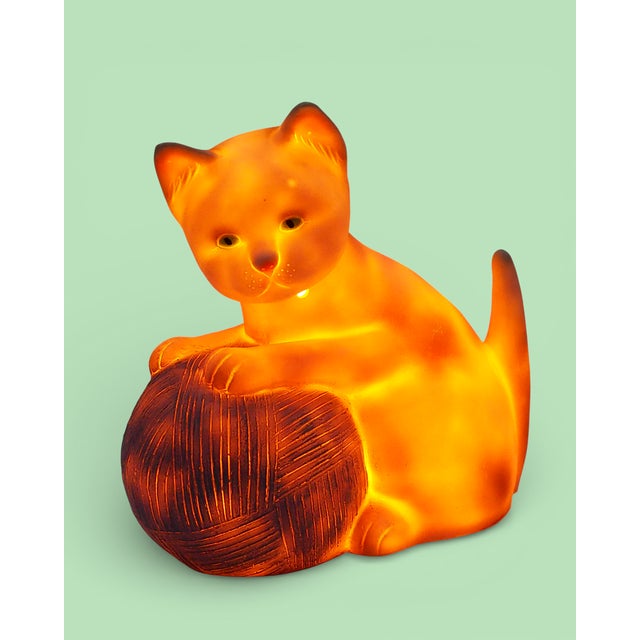 1990s Cat-Shaped Table Lamp from Heico, 1990s For Sale - Image 5 of 15