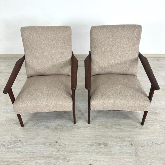 Mid-Century Modern Danish Lounge Chairs - A Pair For Sale - Image 3 of 11