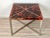 Tortoiseshell Acrylic & Steel Table, Italy, 1970s For Sale - Image 9 of 16