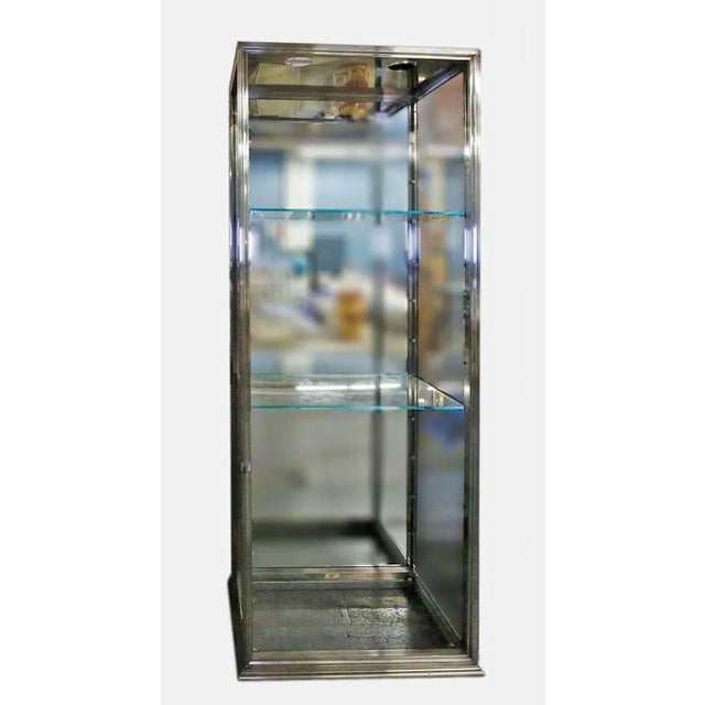 Contemporary Showcase Chrome & Glass For Sale - Image 3 of 3