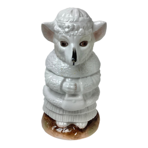 1930s European Porcelain “Wolf in Sheep’s Clothing” Still Bank