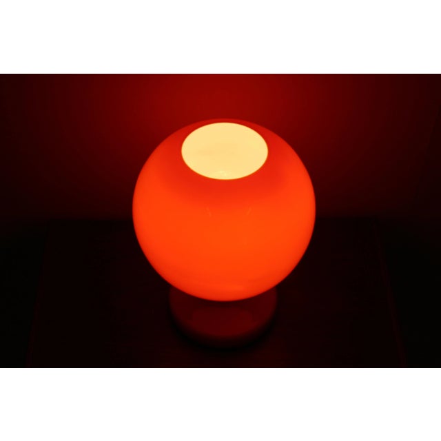 Red Glass Table Lamp by Stefan Tabery, 1960s For Sale - Image 6 of 7