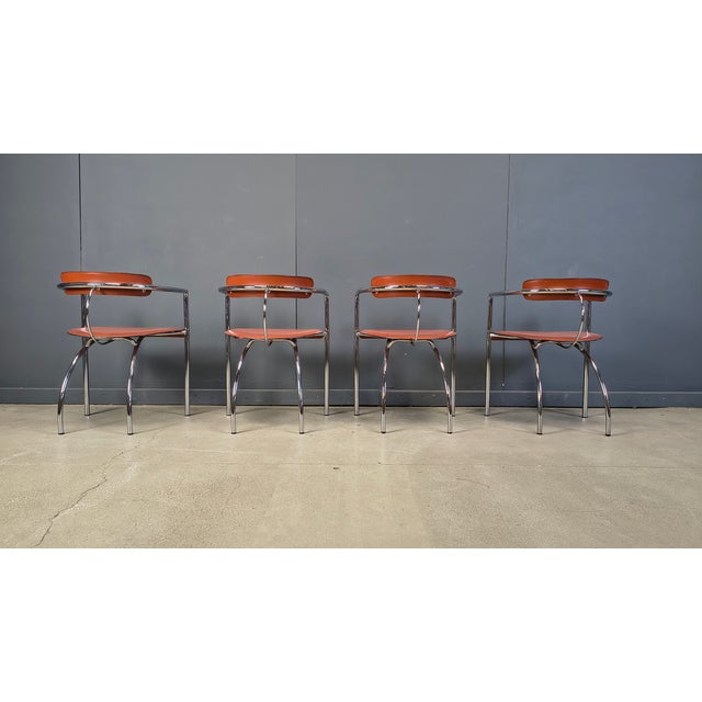 Postmodern Dining Chairs from Segis, Italy, 1980s, Set of 4 For Sale - Image 10 of 13