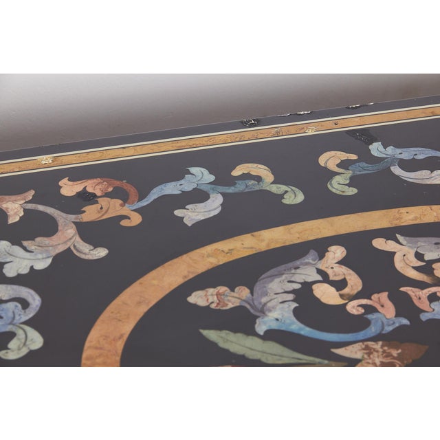 Mosaic Resin and Wood Table, 1970s For Sale - Image 9 of 18