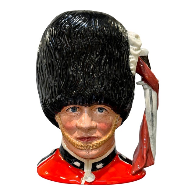 Royal Doulton the Guardsman D6755 Character Jug Signed Michael Doulton 1986 For Sale