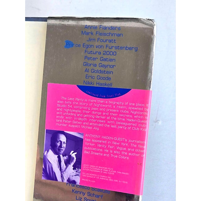 1997 1st Edition Book, "The Last Party: Studio 54, Disco, and the Culture of the Night", Anthony Haden-Guest, (Signed) For Sale - Image 11 of 16