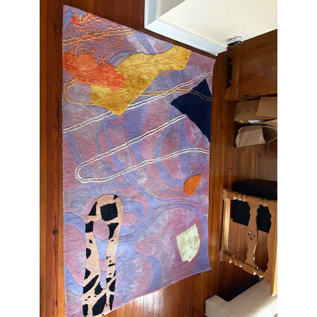 Contemporary Contemporary Gossamer X Alex Proba "Touch" Hand-Tufted Wool Area Rug - 4' X 6' For Sale - Image 3 of 10