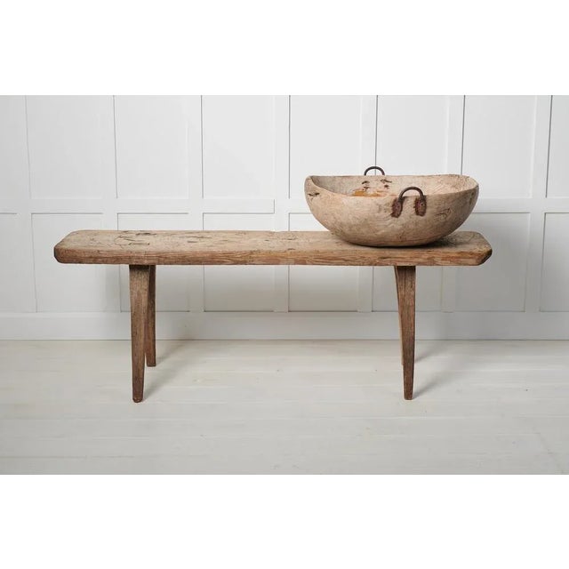 Large Antique Swedish Root Bowl For Sale - Image 3 of 9