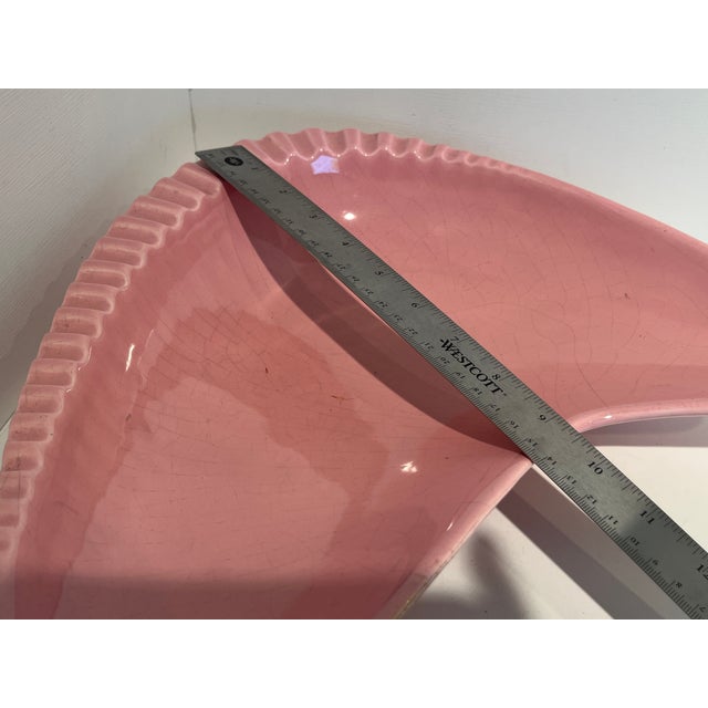 Light Pink MCM Gilner Boomerang Ceramic Ash Tray For Sale - Image 8 of 10
