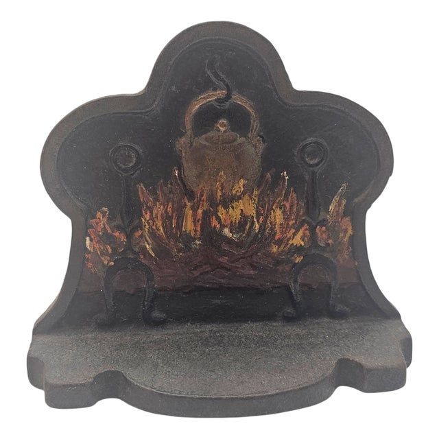 Early 20th Century American Cast-Iron Fireside Bookends, Pair For Sale - Image 9 of 15