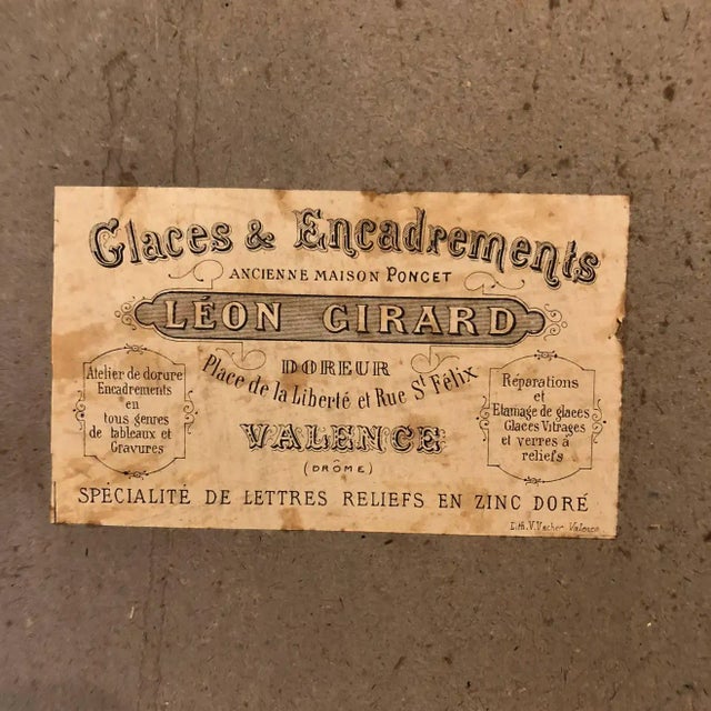 Late 19th Century French Figurative Blue Neapolitan Gouache Paintings, Framed - a Pair For Sale - Image 10 of 11