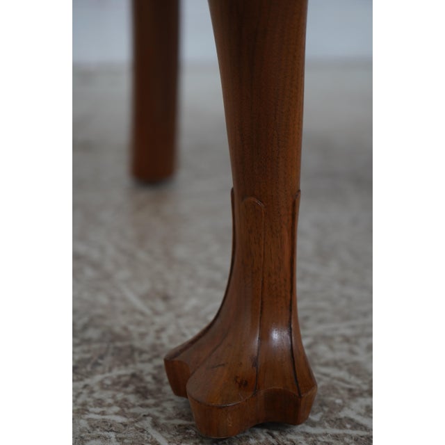 Set of 6 Bench Made Walnut Chippendale Dining Chairs For Sale - Image 14 of 18