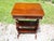 Antique Mahogany Empire Victorian Gothic Revival Trestle Lyre Nightstand Table For Sale - Image 10 of 18
