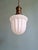 1920s Art Deco Pendant Light in Molded White Pressed Glass, 1920s-1930s For Sale - Image 5 of 15