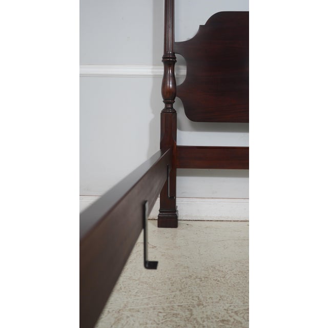 Stickley Queen Size Mahogany Canopy Poster Bed For Sale - Image 13 of 18