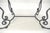 Heavy Wrought Iron Base 46x30" Thick Granite Top Outdoor Dining Table MINT For Sale - Image 6 of 12