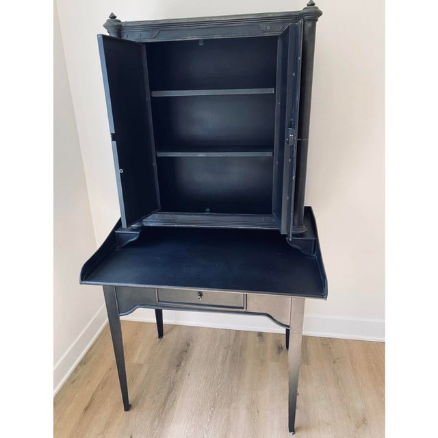 Amazing find. Stunning secretary in solid iron from RH’s retired Circa 1800s collection. Beautiful condition. Extremely...