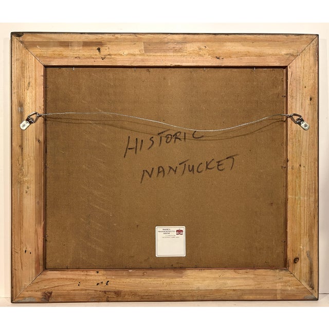 1920s Historic Nantucket Painting Rudolph Colao 20th C. American Massachusetts Artist For Sale - Image 5 of 5