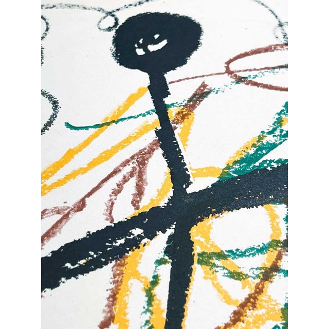 Joan Miro Lithograph Original Ltd. Edition Sign W/Catalog Ref. C95 W/Frame Included For Sale - Image 4 of 6