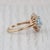 Mid 20th Century Mid 20th Century 1.61ctw Oval Aquamarine Diamond Halo Ring 14k Yellow Gold Size 7.25 For Sale - Image 5 of 8
