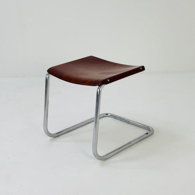 Mid-Century Bauhaus B37 Stool by Mart Stam for Bremshy, 1960s For Sale - Image 11 of 11